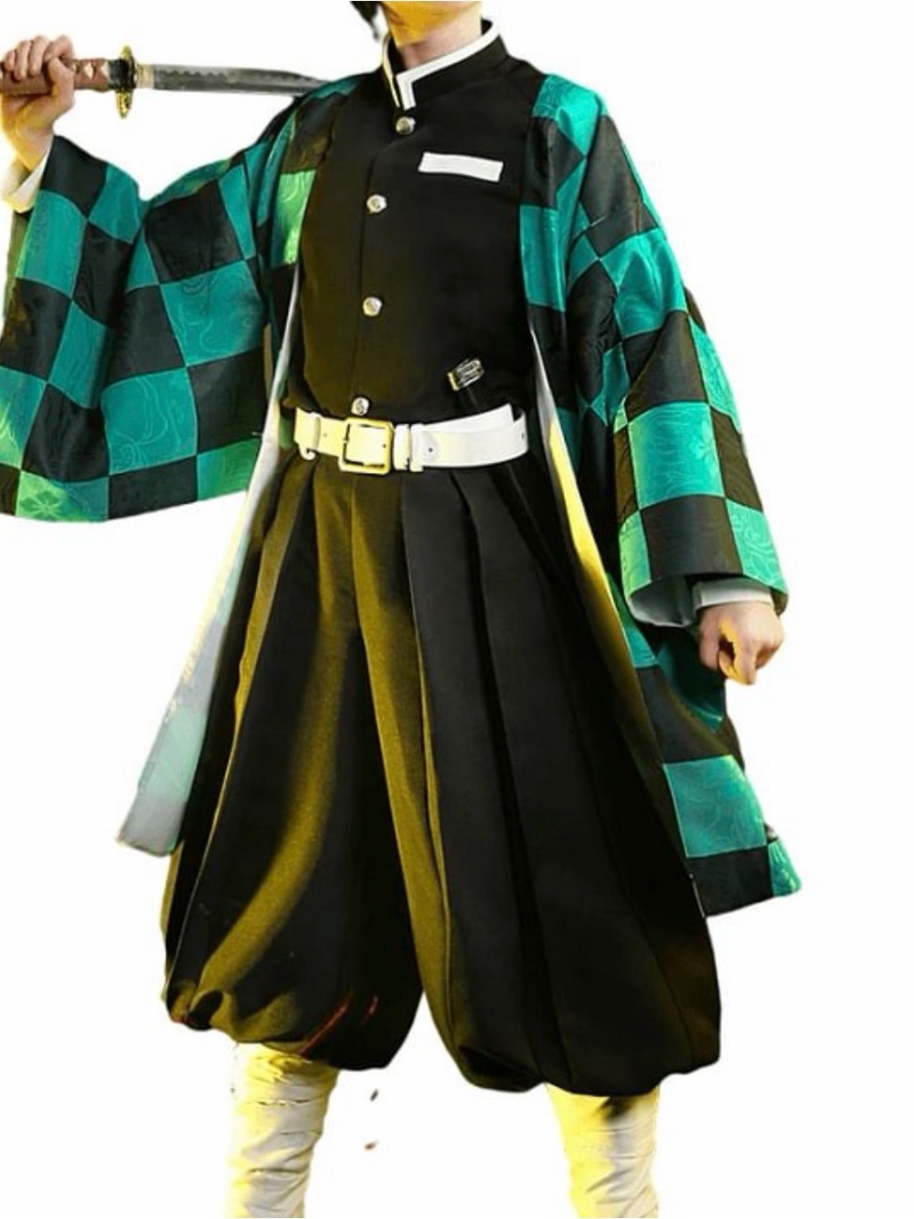 Kamado Tanjirou Outfit Cosplay Costume Men MED